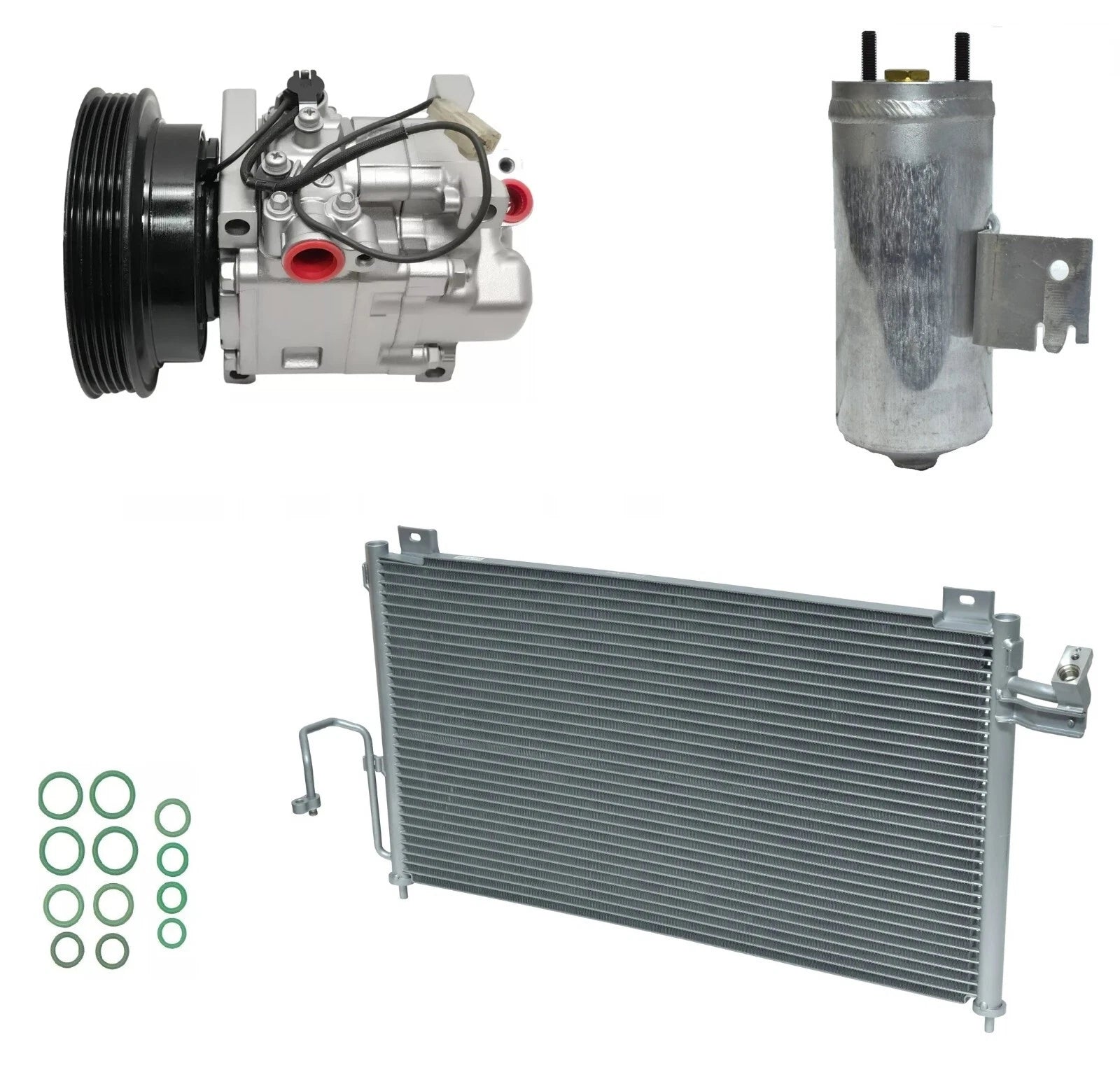 AC Compressor Kit With Condenser for Mazda Protege 1.8L (1999–2000)