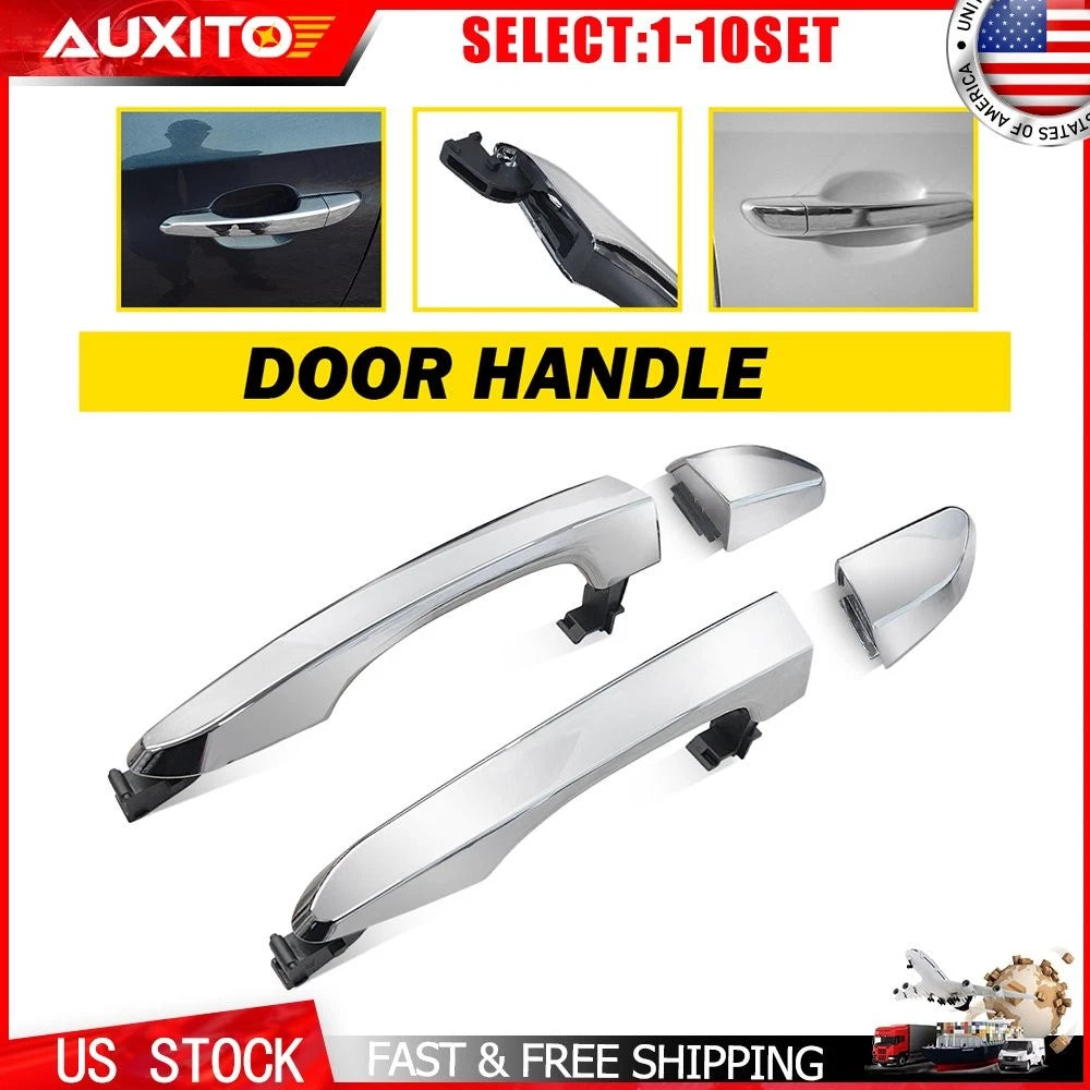 Set of 2 Chrome Exterior Door Handles for Hyundai Tucson (2016–2021)