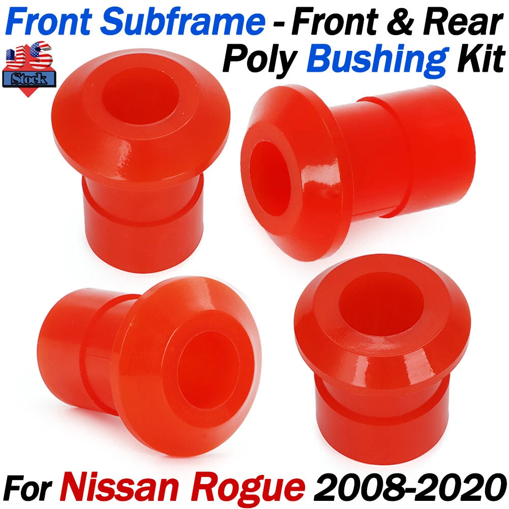 Set of 4 Front Subframe & Polyurethane Bushings Kit for Nissan Rogue (2008–2020)