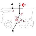 Secondary Countershaft Belt for International 9400 9500 9500SH 9501 9600 (–) 301-D128010 301-D128