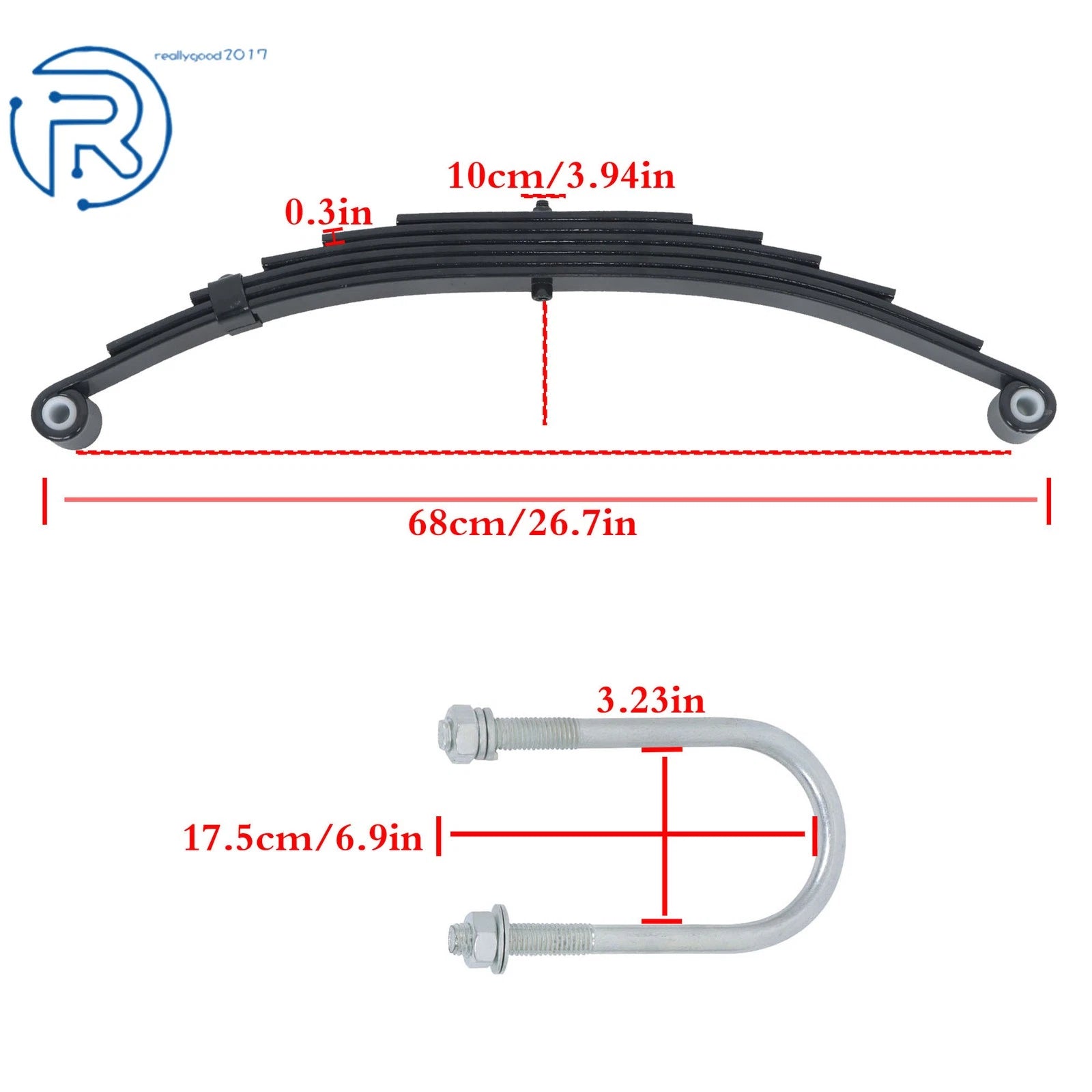 Tandem Trailer Axle Suspension Kit for 7000lb Trailer (Year Range)