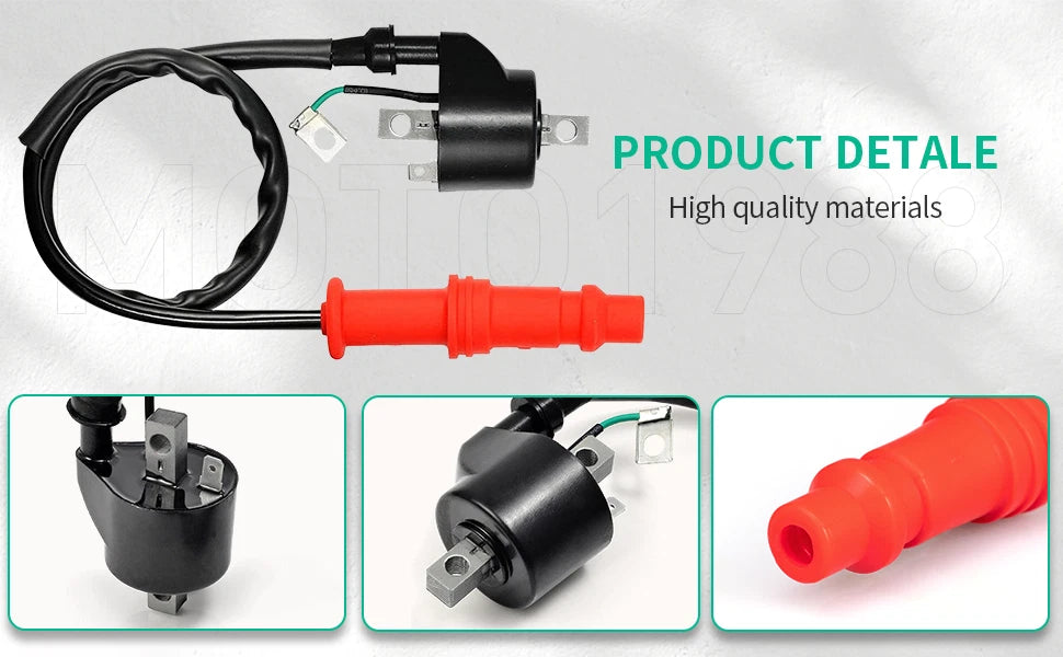 Ignition Coil & Spark Plug for Polaris ATV Sportsman 500 4X4 (1996-2002)