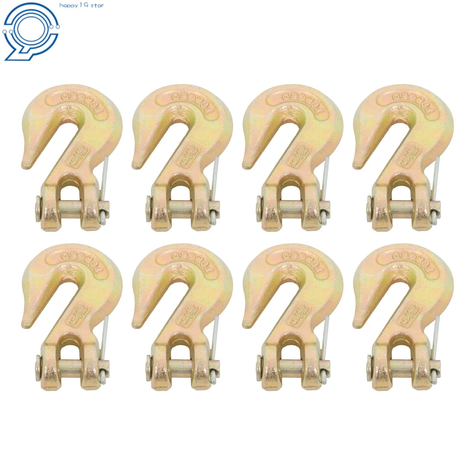 8 Pack Clevis Grab Hook for Flatbed Truck Trailer Tie Down (G70 5/16")