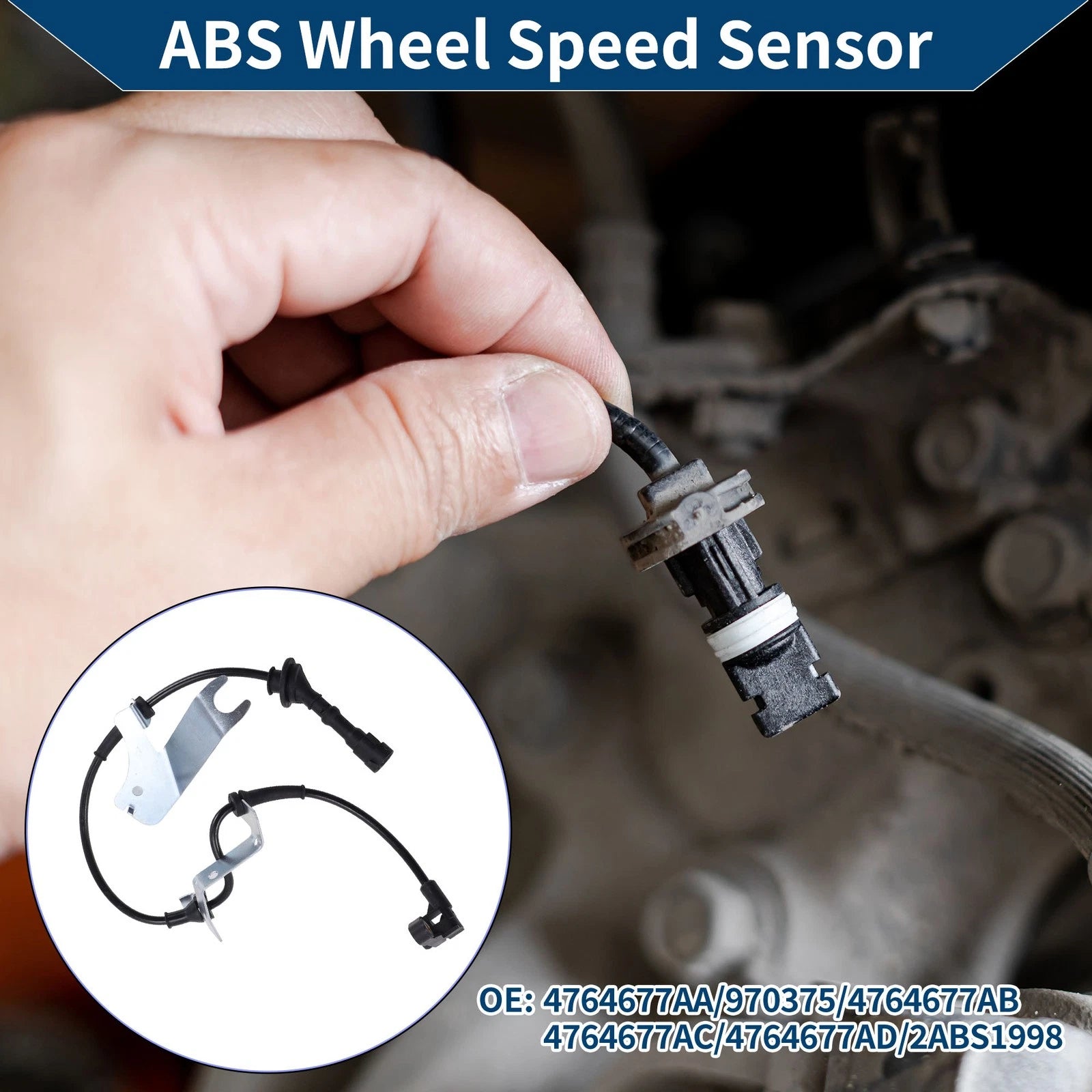 ABS Wheel Speed Sensor No. 4764677AA/970375 for Dodge Stratus (2001–2006)