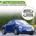 1 Pair Front Fog Light Grill for Volkswagen Beetle (No. 1C0807683J/1C0807684B)
