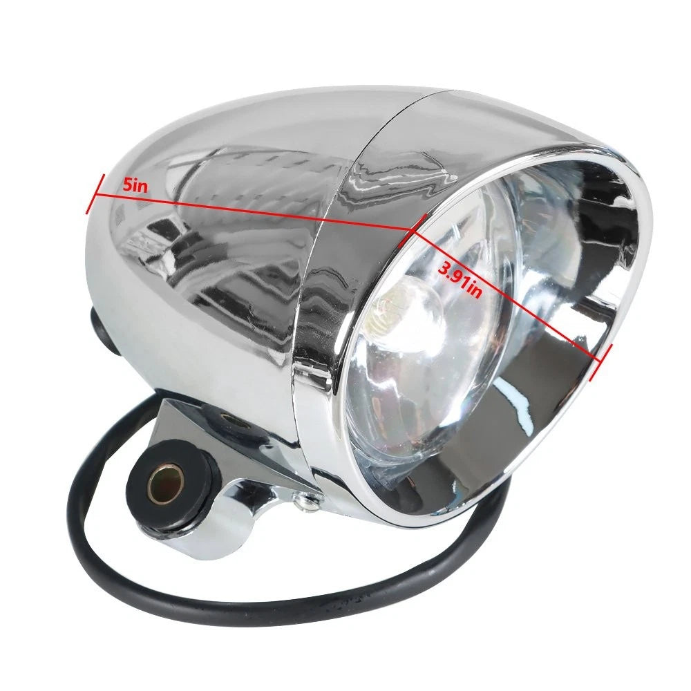 Chrome Passing Driving Spot Fog Lamp Turn Signal Light for Motorcycle