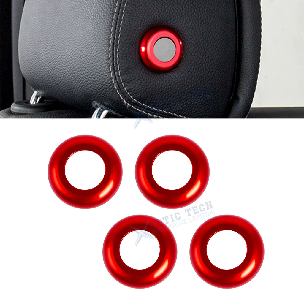 Front Seat Headrest Button Trim Set for Mercedes W205 X205 (2015–2022)