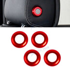 Front Seat Headrest Button Trim Set for Mercedes W205 X205 (2015–2022)