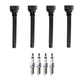 Set of 4 Ignition Coils & NGK Iridium Spark Plugs for Cherokee Compass (2007–2021)