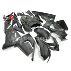 Black Carbon Fiber Fairing Kit for Kawasaki Ninja ZX10R (2004–2005)