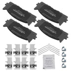 Set of 4 Front Brake Pads Kit for Toyota Avalon (2008–2018) Camry (2007–2017) w/Hardware