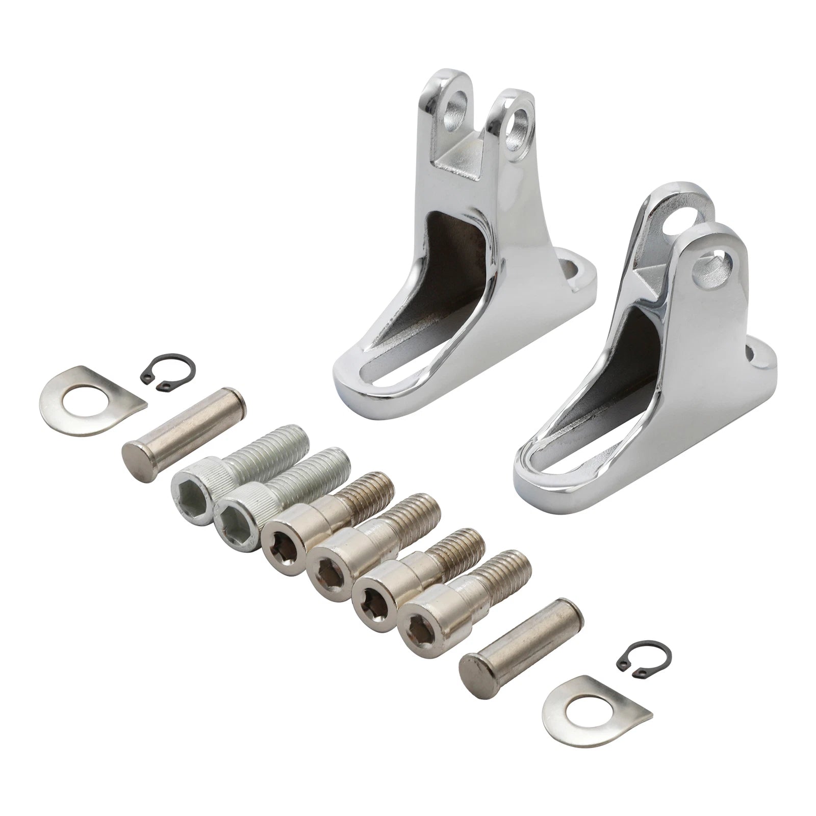 Chrome Passenger Foot Peg Mini Mount for Harley Touring Road Glide (1993–2025)