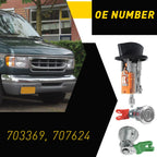 Ignition & Door Lock Cylinder Set for Ford Econoline Van E150 E250 E350
