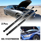 2X Front Hood Gas Lift Supports 51237060550 for BMW 3er E90 E91 E92 (2005–2011)