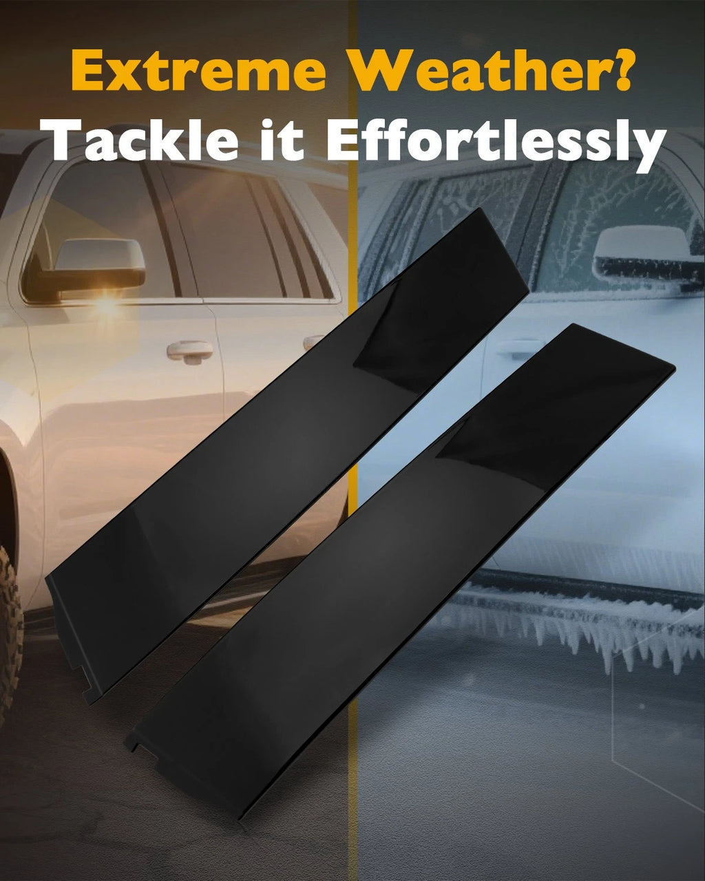 B/C Pillar Door Window Trim Molding Kit for Chevy Tahoe GMC Yukon (2015–2018)