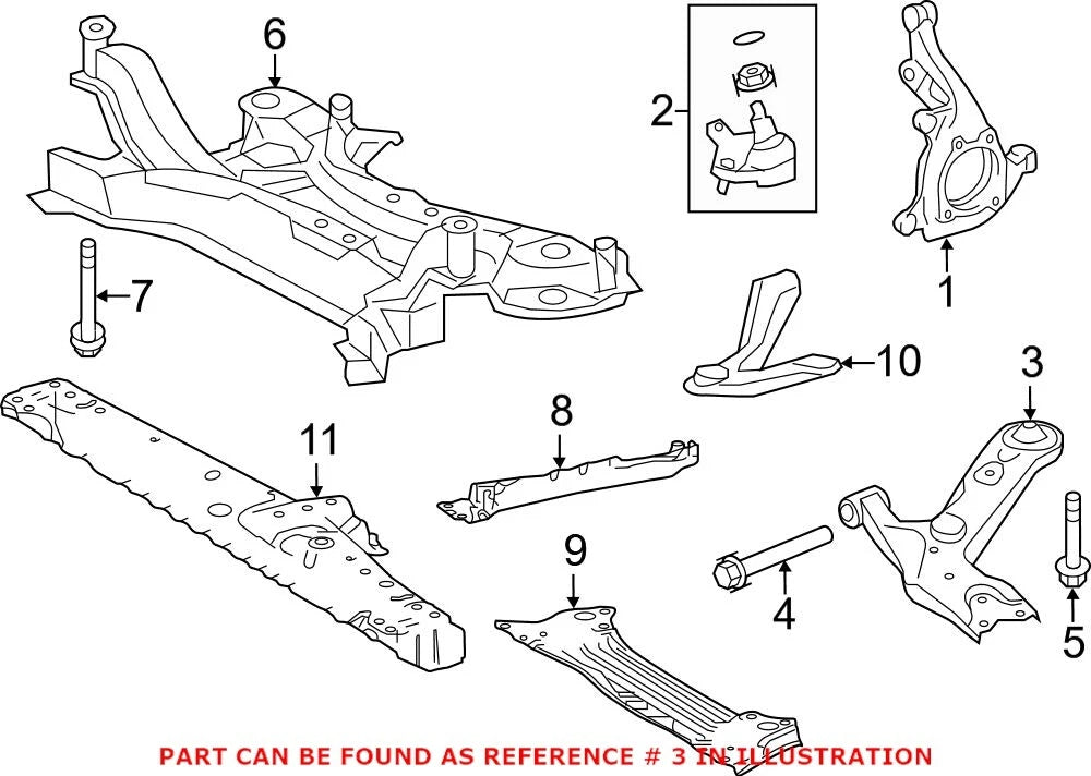 Front Passenger Right Lower Suspension Control Arm for Lexus