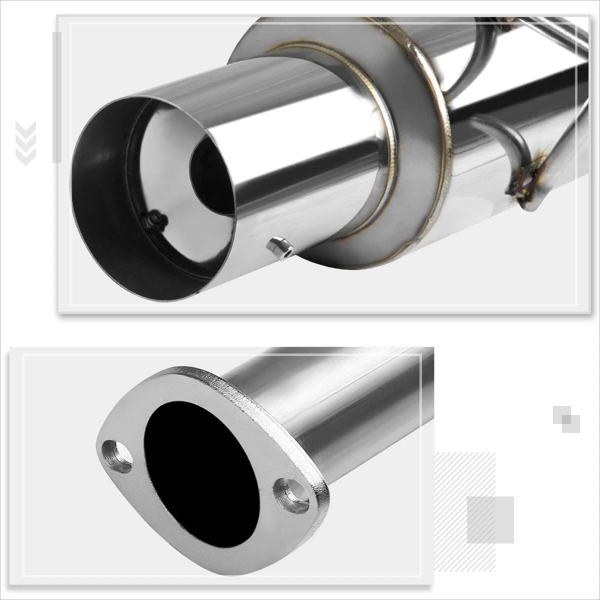 4" Tip Muffler Catback Exhaust System for Honda S2000 AP1 (2000–2003)
