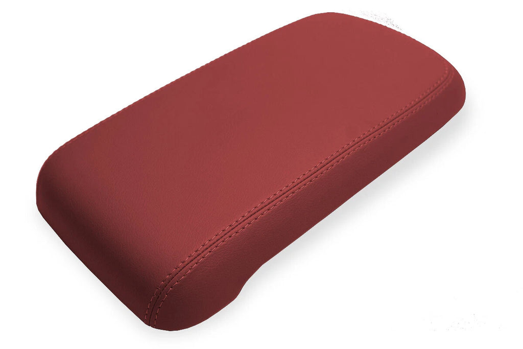 Leather Console Lid Armrest Cover for Chevrolet Colorado (2015–2022) Red