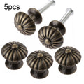 5Pcs Antique Pull Knob Handles for Cabinet Drawer Dresser