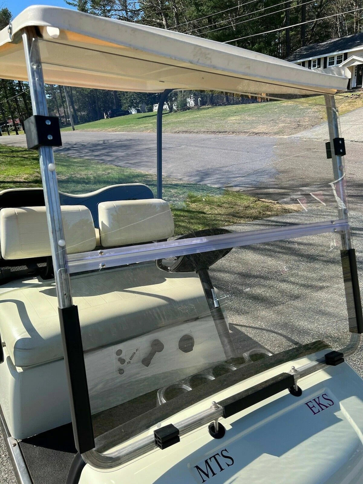 Clear PC Folding Windshield for Yamaha Golf Cart G14 G16 G19 (1995–2002)