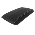 Leather Console Armrest Cover for Cadillac CTS (2008–2014) White Stitch