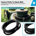 Deck Drive Belt Centre Pulley for Husqvarna Rider R214 R215TX R216 (2014–2020)