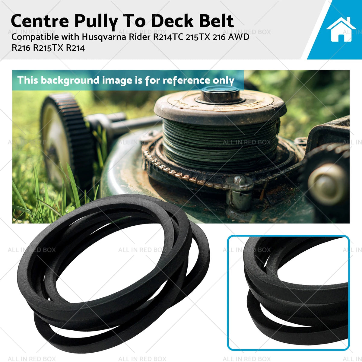 Deck Drive Belt Centre Pulley for Husqvarna Rider R214 R215TX R216 (2014–2020)