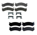 Set of 4 Semi-Metallic Brake Pads for Chevrolet GMC Hummer