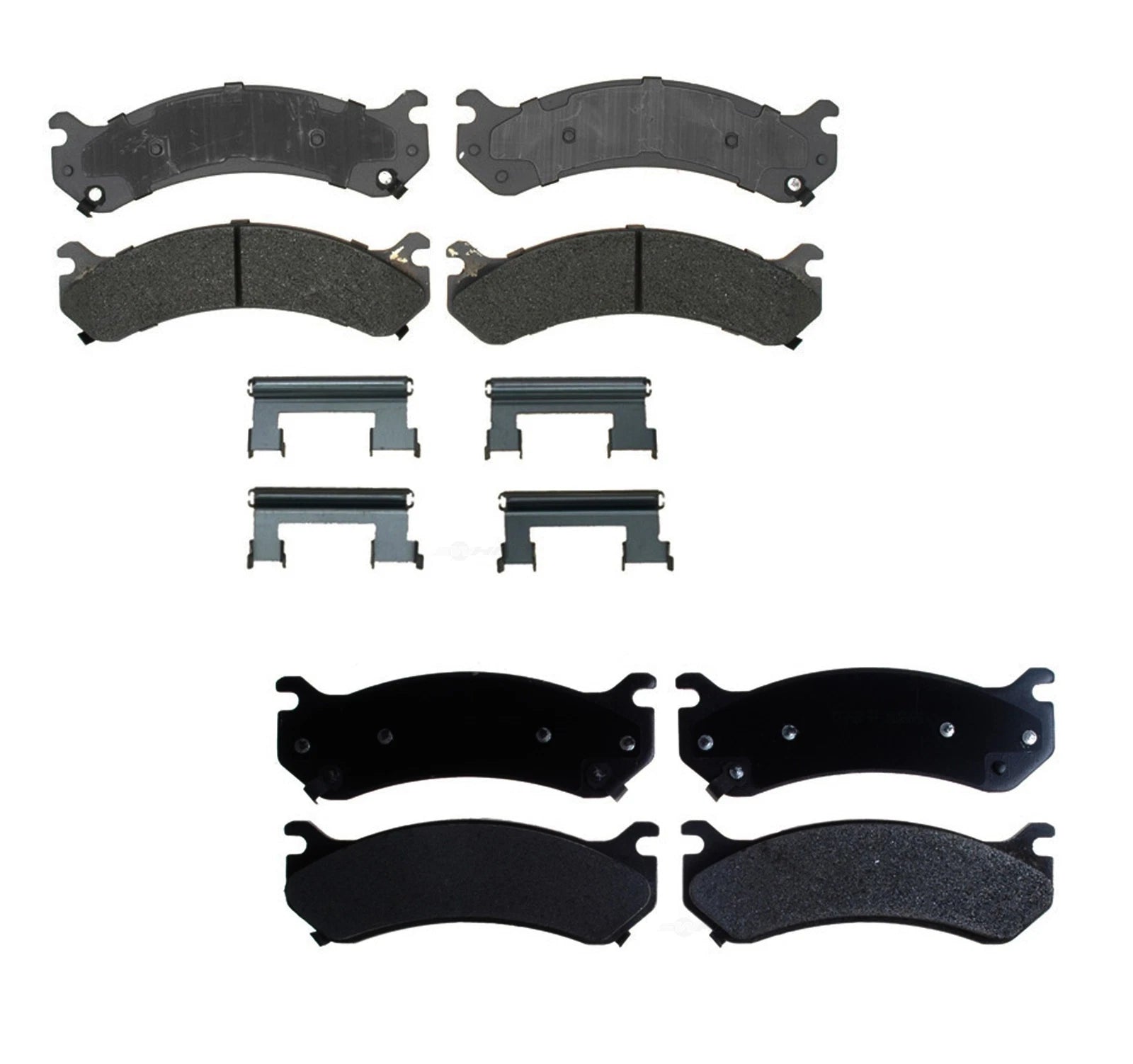 Set of 4 Semi-Metallic Brake Pads for Chevrolet GMC Hummer