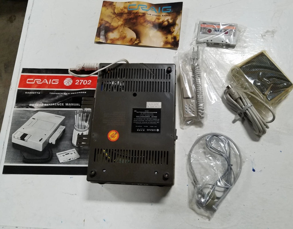 Transcriber Recorder Kit for Craig 2702