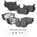 Set of 4 NAO Brake Pads for Mazda 626 (1998–2002)