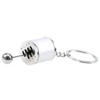 Luxury Key Chain for Ford (2015-2024) Chrome Finish 6-Speed Gear Box