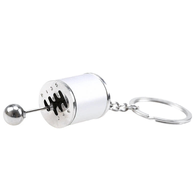 Luxury Key Chain for Ford (2015-2024) Chrome Finish 6-Speed Gear Box