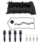 Valve Cover Set w/ 4 Ignition Coils for Hyundai Sonata (2011–2015) 22410-2G100