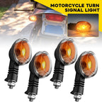 Set of 2 Clear Lens Amber Turn Signal Lamps for Buell Blast (2000–2010) X1 (1999–2002)