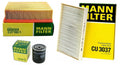 Mann Oil Air Paper Cabin Filter Service Kit for Audi A4 Quattro (2002–2005)