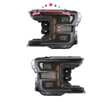 2X LED Blackout Headlights for Ford F-150 (2018–2019)