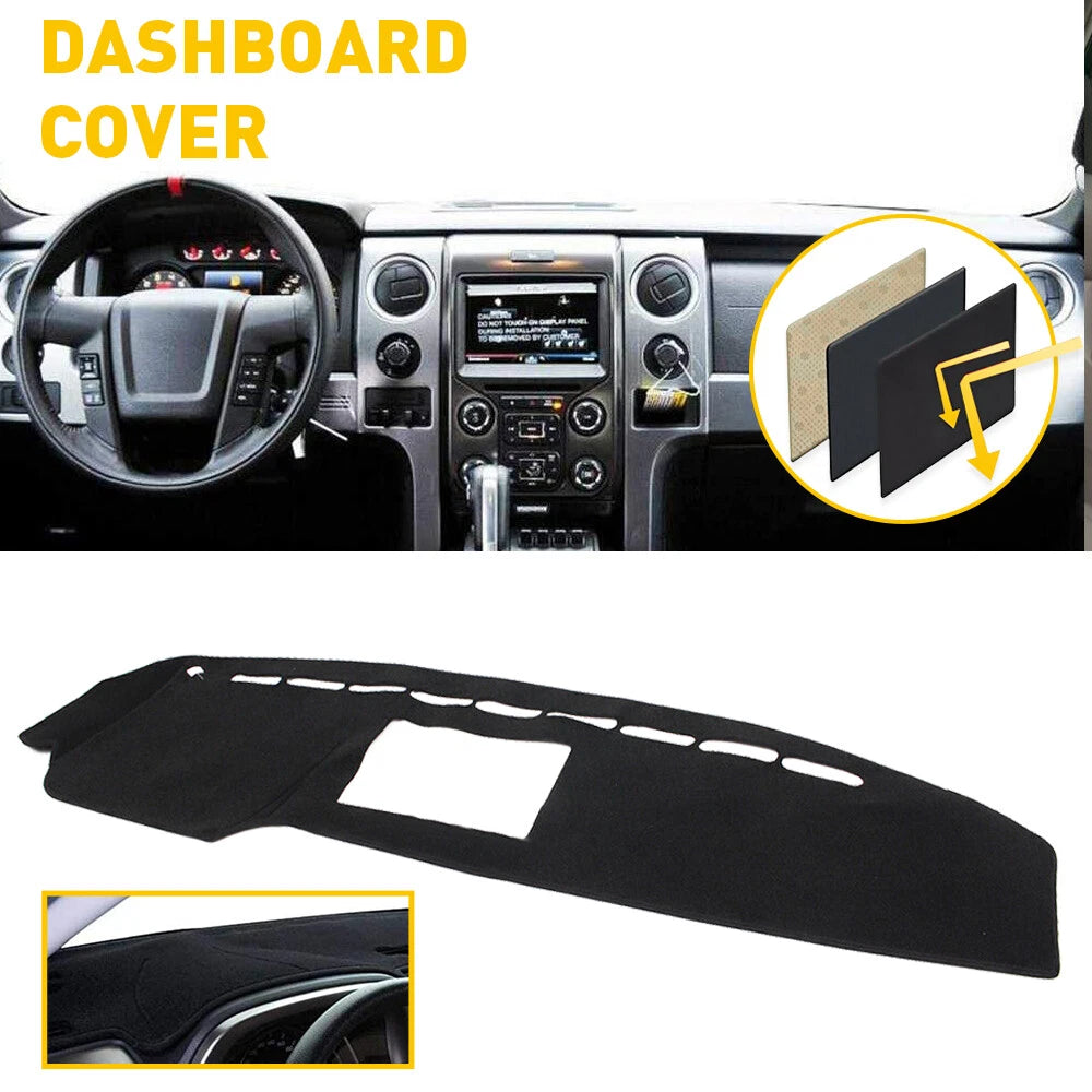 DashMat Dashboard Cover for Ford F150 (2009–2014) Black EOJ