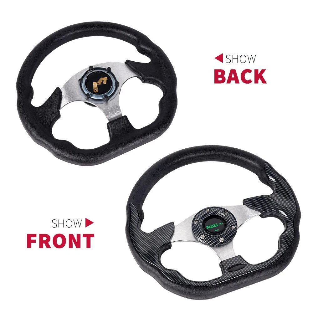 13 Inch Black Steering Wheel for EZGO/Club Car/Yamaha Golf Cart