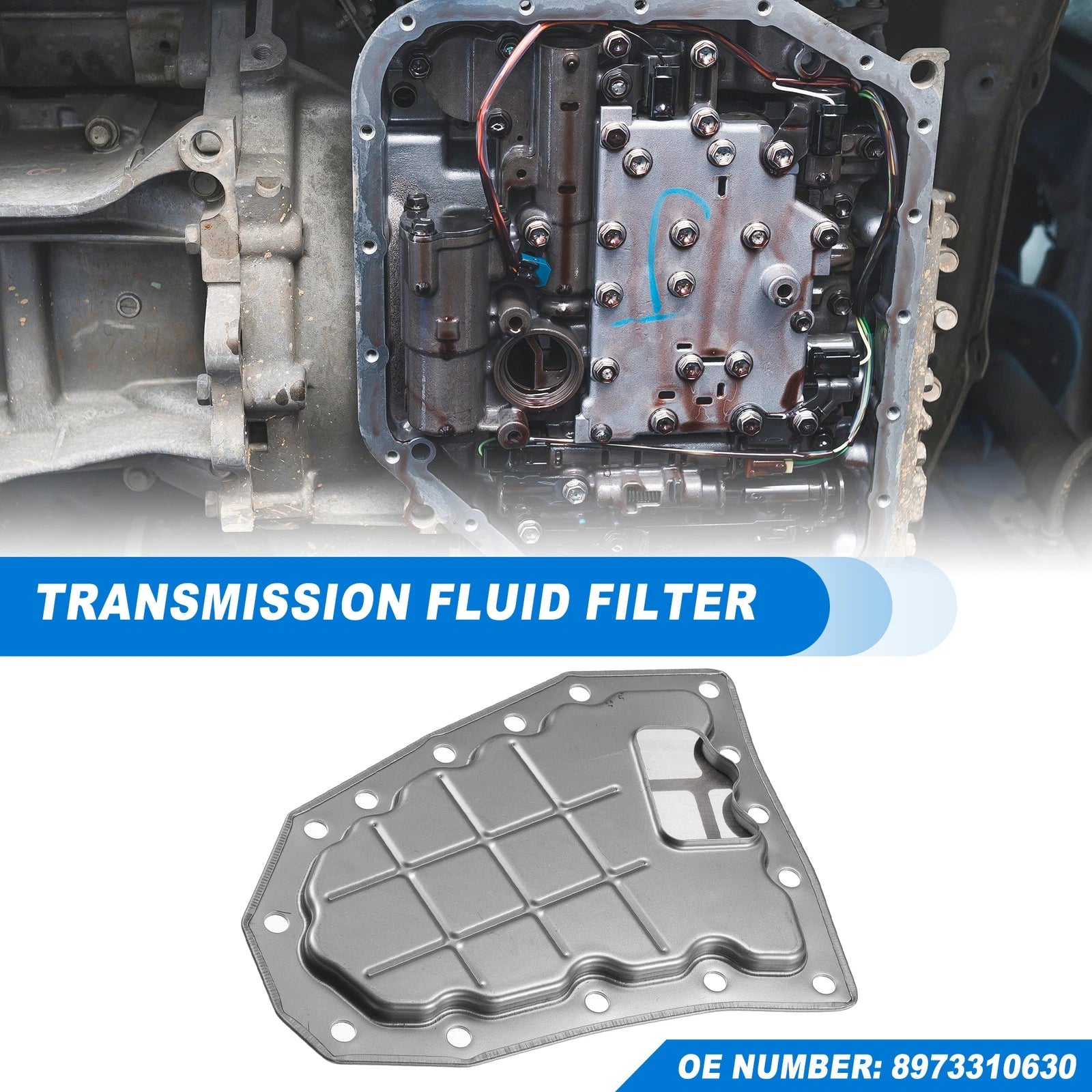 Transmission Fluid Filter Oil Pan for Chevrolet (JR405E, No.8973310630)