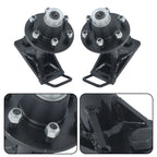 Set of 6 Lug Shipping Container Wheels and Bolt-On Spindle Kit