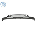 Set of 2 Front Bumper Valance & Chrome Skid Plate for Chevy Silverado 1500 (2016-2018)