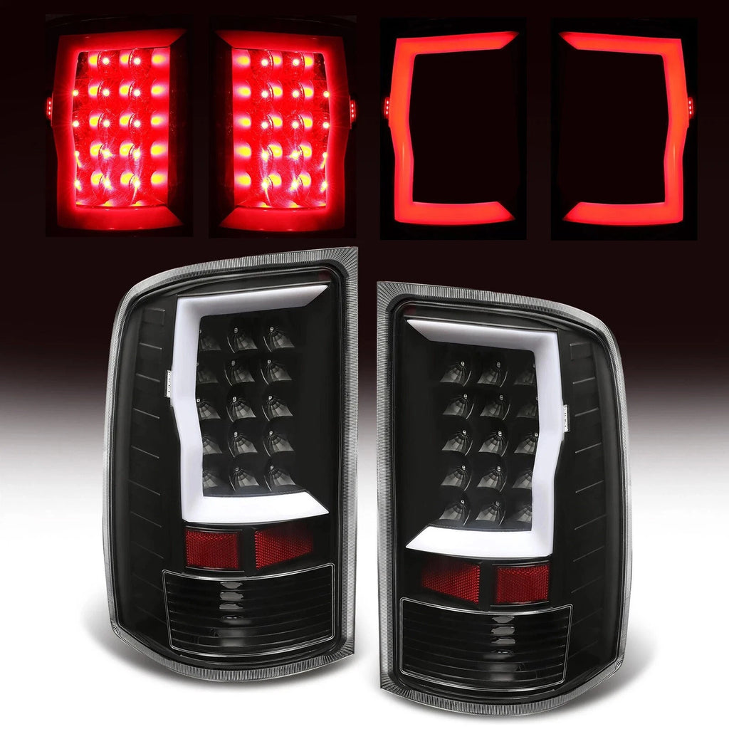 LED Tube Tail Lights for GMC Sierra 1500 2500HD 3500HD (2007–2014)