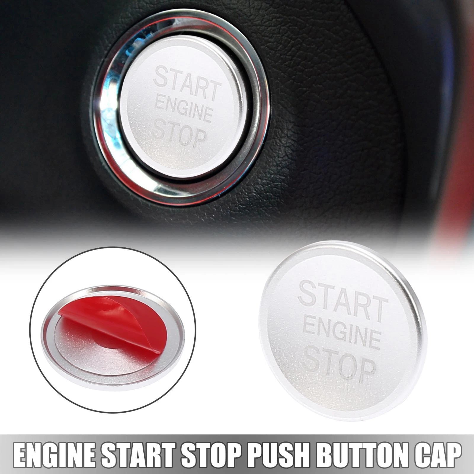 Push Button Cover Cap for Audi A4L A6L Q5 A5 A7 (2010–2023) Silver Tone