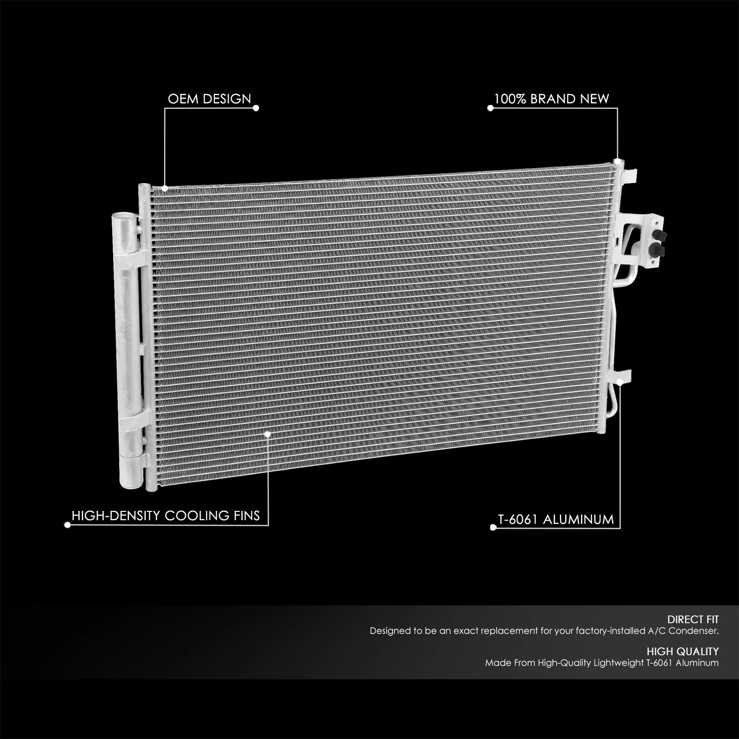 A/C Condenser for Hyundai Santa Fe/Sorento (2010–2015) HY3030144