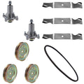 54" Mower Deck Rebuild Kit for Husqvarna YTH 2454 (Fits Blades, Spindles, Pulleys)
