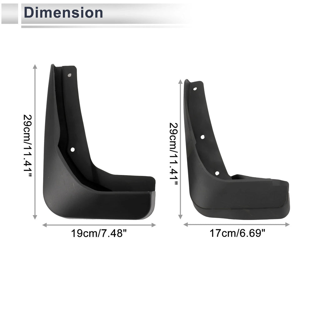 Set of 2 Mud Flaps Splash Guards for Audi A3 Saloon (2017–2021)