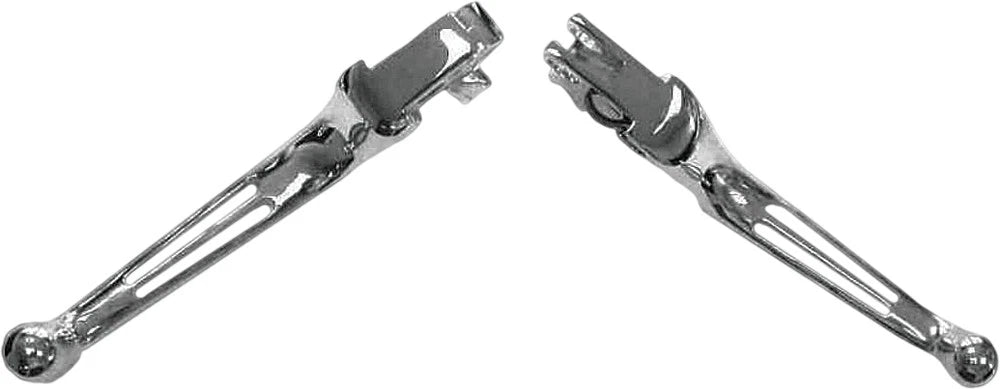 Chrome Brake & Clutch Levers for Harley Dyna & Softail (2010–2017)
