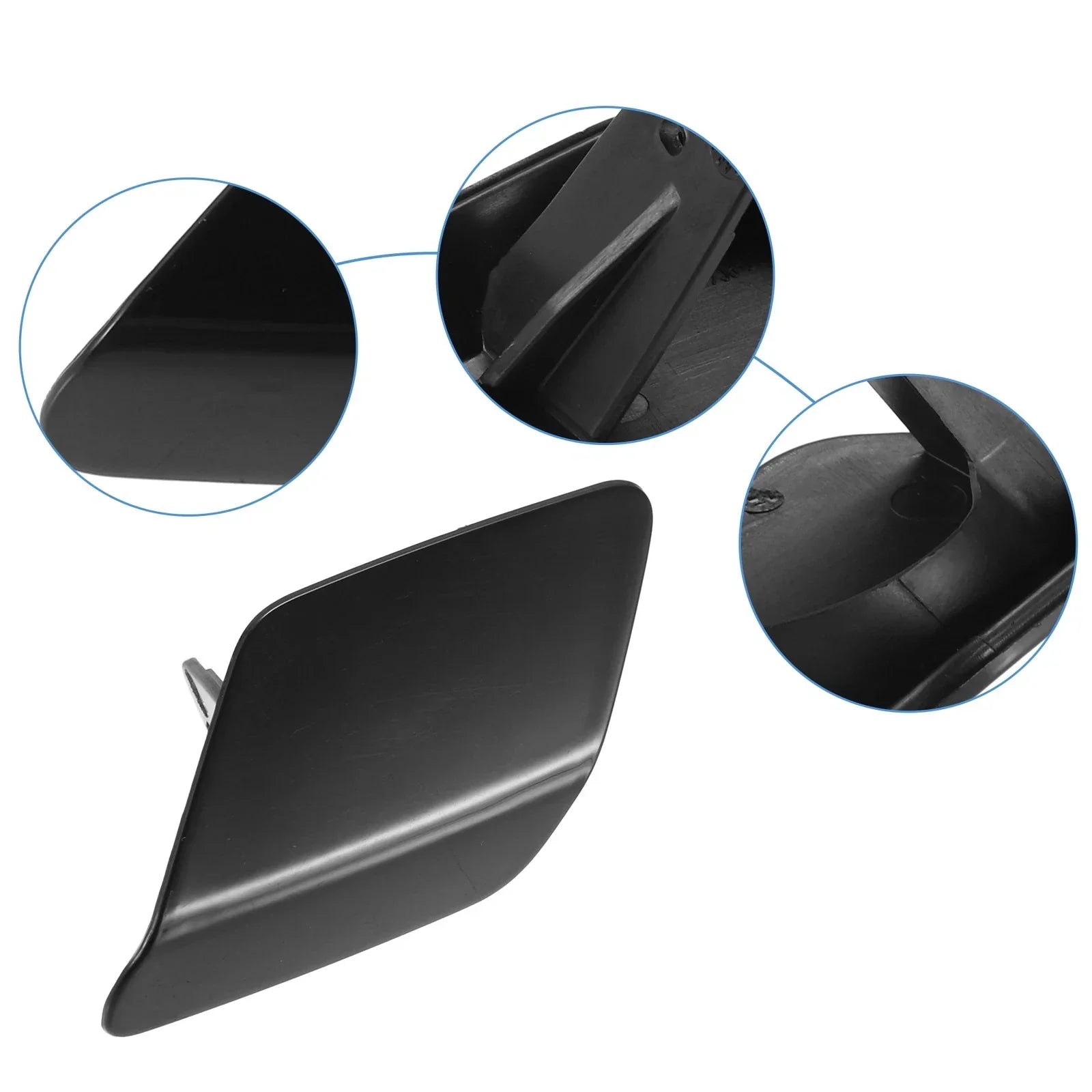Front Left Headlight Washer Nozzle Cover Cap Black for BMW M3 (2015-2018)