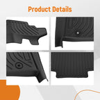 Set of 4 Waterproof Custom Car Floor Mats for Dodge Grand Caravan (2008–2020)